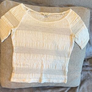 Denim & Supply Ralph Lauren Cream Textured Blouse